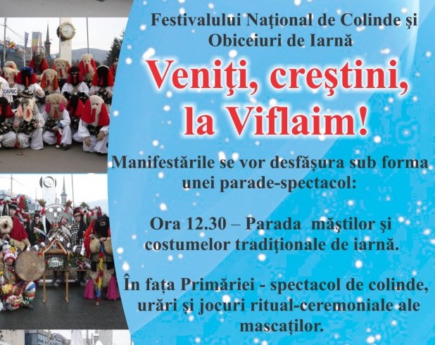 Festivalul Naţional de Colinde şi Obiceiuri de Iarnă „Veniţi, creştini, la Viflaim!”, în curând la Vișeu de Sus