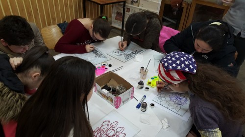 Atelier de pictură pentru copii și tineri în parohia ortodoxă Ciceu Giurgești