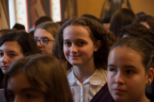 Sfânta Ecaterina, cinstită de elevii școlii gimnaziale din cadrul Seminarului Teologic Ortodox din Cluj