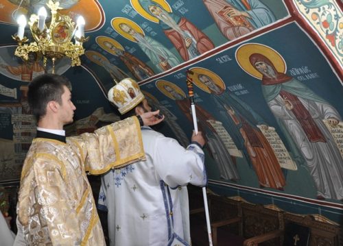 Târnosirea paraclisului de iarnă al Mănăstirii Bobota