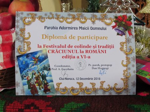 Peste 120 de copii, la cea de VI-a ediție a Festivalului de colinde și tradiții „Crăciunul la români”