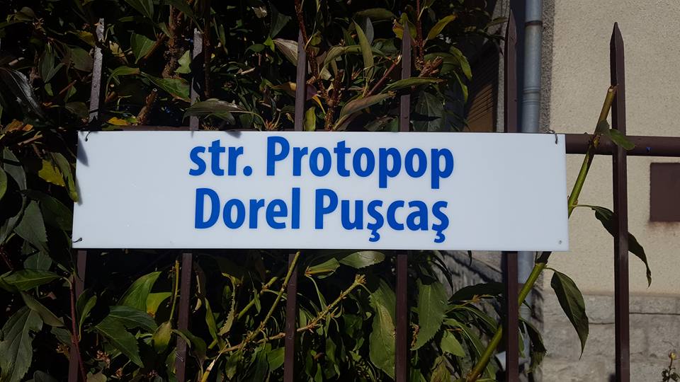 Stradă dedicată protopopului Dorel Pușcaș, în Huedin