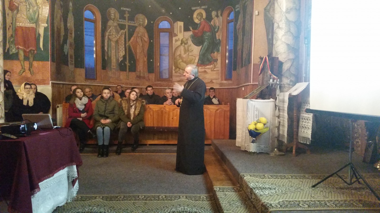 Părintele profesor Stelian Tofană, prezent la Sîngeorz-Băi