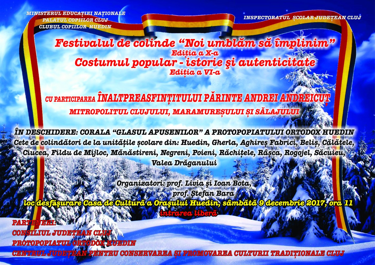 Manifestări culturale la Huedin, în prezența Mitropolitului Clujului