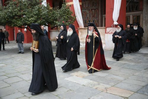 IPS Andrei a slujit la Mănăstirea Vatoped din Sfântul Munte