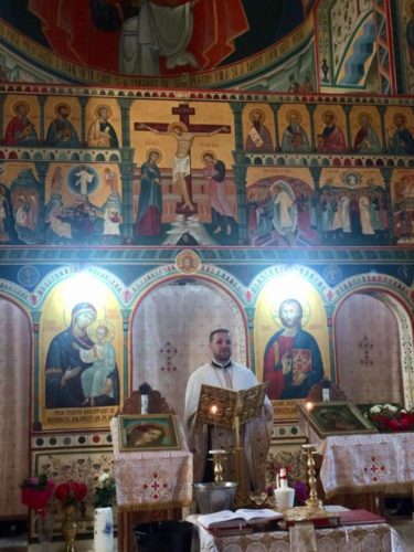 Prima slujbă săvârșită în biserica Parohiei ,,Sfântul Andrei” din Dej