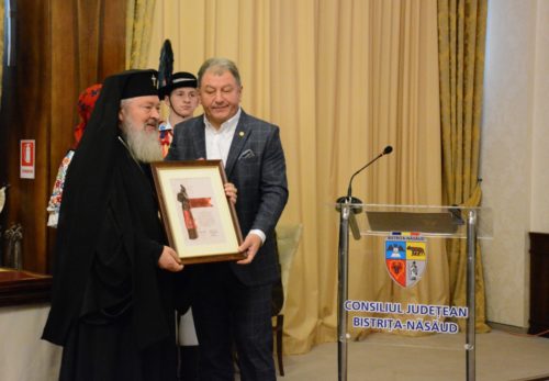 Părintele Mitropolit Andrei, cetățean de onoare al județului Bistrița-Năsăud
