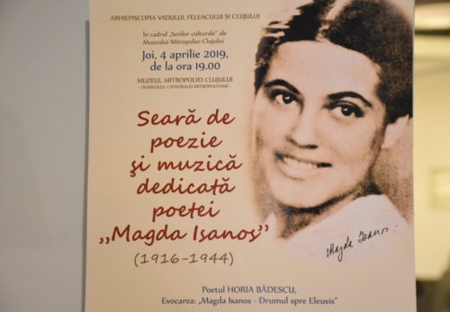 Seară de poezie și muzică dedicată poetei Magda Isanos, la Muzeul Mitropoliei Clujului