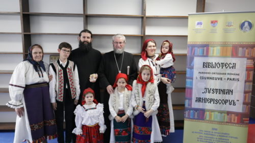 Sfânta Liturghie Arhierească şi binecuvântarea spaţiului pentru noua bibliotecă românescă din Paris