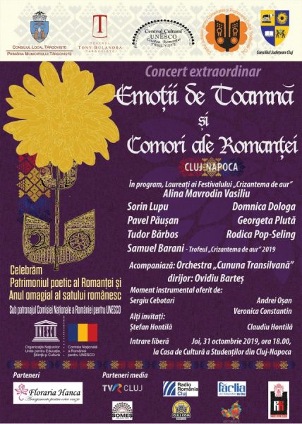 „Comori ale Romanţei”, la Cluj-Napoca