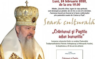 Invitație | Eveniment aniversar: 30 de ani de arhierie ai Înaltpreasfințitului Părinte Arhiepiscop și Mitropolit Andrei