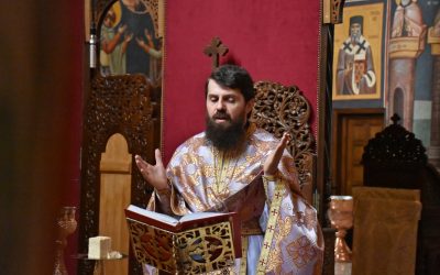 Ajunul hirotoniei întru arhiereu, petrecut în rugăciune de Episcopul-vicar ales Benedict Vesa