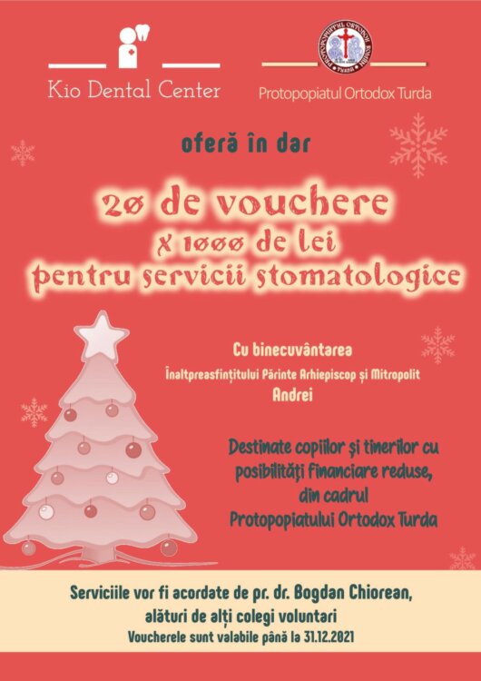 Servicii stomatologice gratuite pentru copiii defavorizați din Protopopiatul Turda