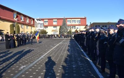 PS Benedict i-a binecuvântat pe elevii Școlii de Agenți de Poliție din Cluj-Napoca, cu prilejul depunerii jurământului militar