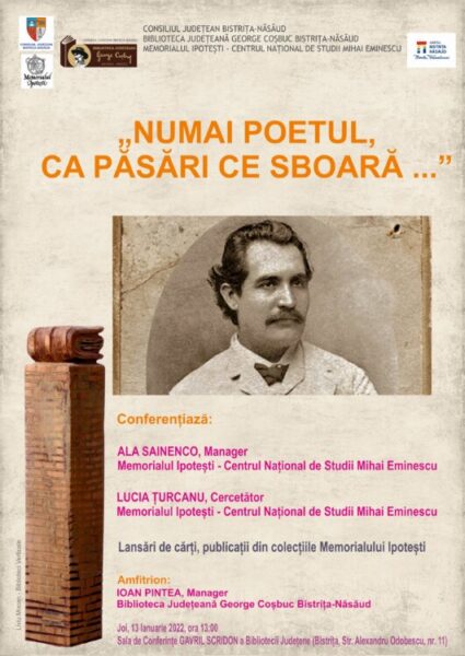 „Numai poetul, ca păsări ce sboară ...” | Biblioteca Județeană „George Coșbuc” Bistrița-Năsăud