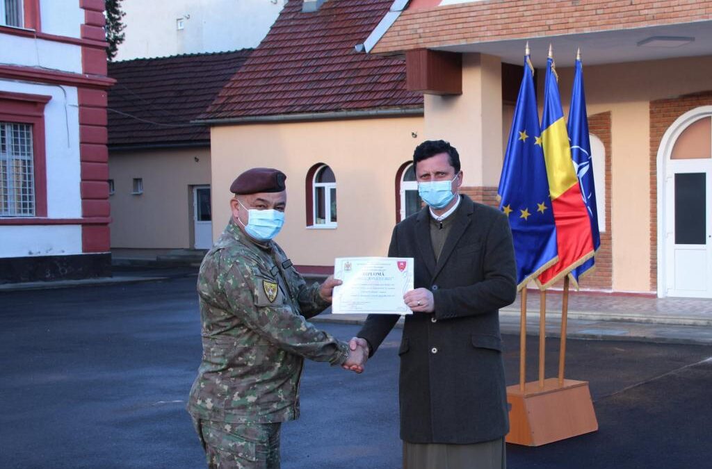 Preotul militar Cristian Marțian, Omul Anului 2021, în Brigada 81 Mecanizată Bistrița