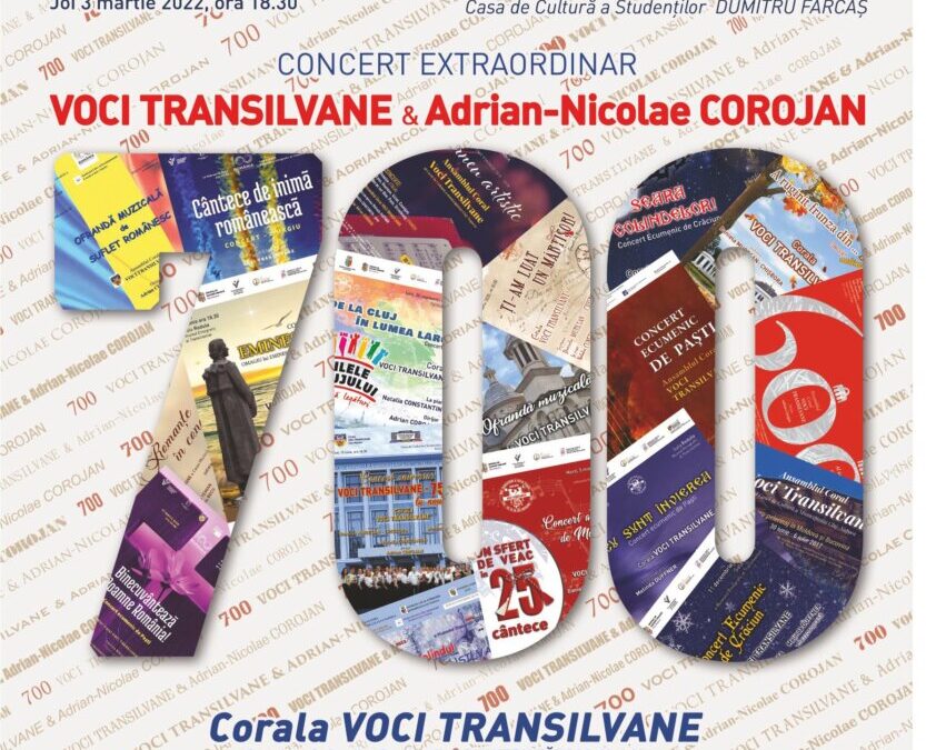 Concert Extraordinar VOCI TRANSILVANE & Adrian-Nicolae COROJAN – 700