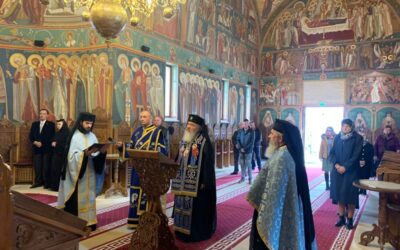 Mitropolitul Andrei a oficiat Denia Acatistului Bunei Vestiri la Mănăstirea „Mihai Vodă” din Turda