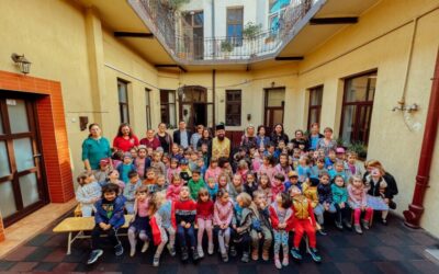 Binecuvântare arhierească pentru copiii de la Grădinița „Sfântul Stelian” a Arhiepiscopiei Clujului