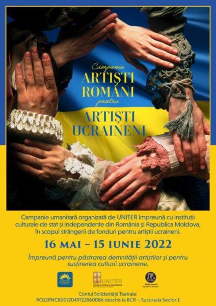 Spectacole caritabile la Teatrul „Puck”: „Artiști români pentru artiști ucraineni”