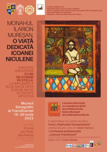 Monahul Ilarion Mureșan, o viață dedicată icoanei niculene: Expoziție aniversară la Cluj-Napoca