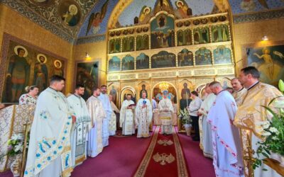 Binecuvântare arhierească în Parohia Ortodoxă Mănăstireni