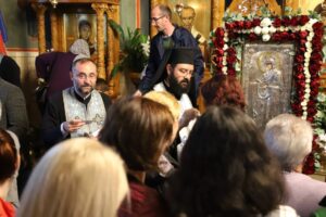 Icoană a Maicii Domnului din Muntele Athos, în Parohia „Adormirea Maicii Domnului” din Cluj-Napoca
