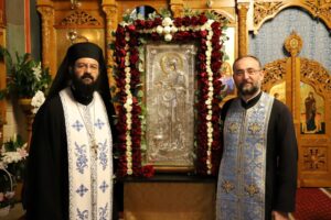 Icoană a Maicii Domnului din Muntele Athos, în Parohia „Adormirea Maicii Domnului” din Cluj-Napoca