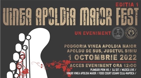 Prima ediție a Vinea Apoldia Maior Fest, la Apoldu de Sus | USAMV Cluj-Napoca