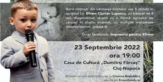 Concert caritabil susținut de Grigore Leșe la Cluj-Napoca | Împreună pentru Efrem