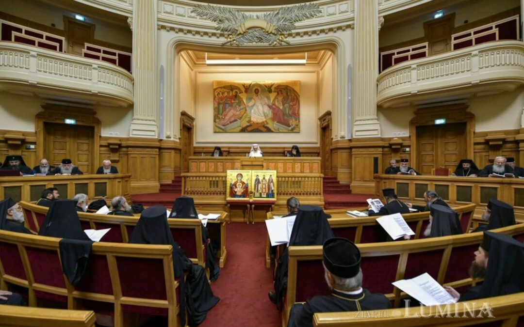 Membrii Sfântului Sinod s-au reunit în ședință de lucru la Palatul Patriarhiei