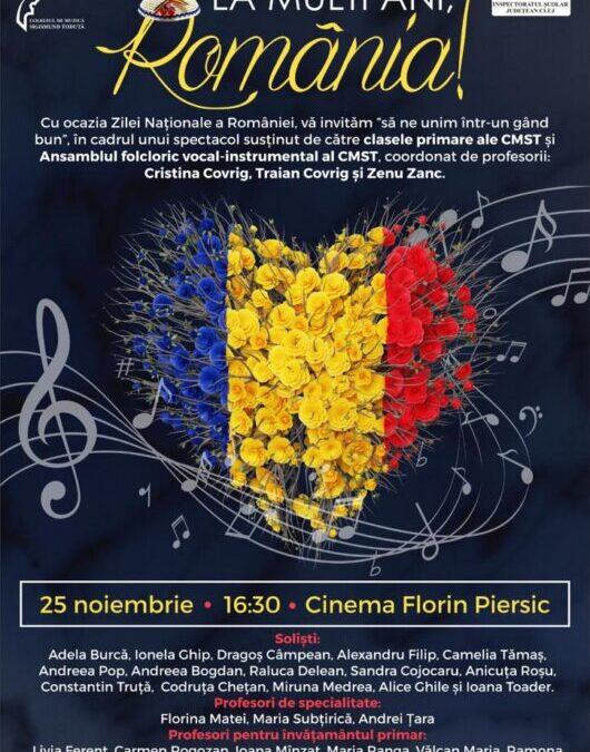 Spectacol dedicat Zilei Naționale a României | Colegiul de Muzică Sigismund Toduța