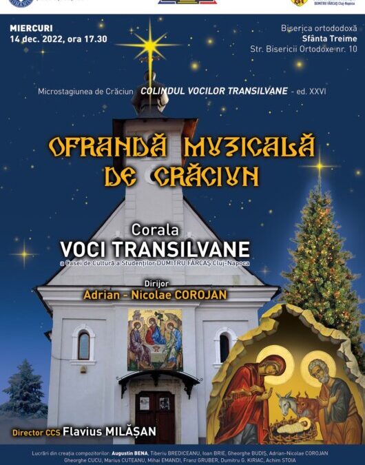 Microstagiunea concertelor de Crăciun a Coralei „VOCI TRANSILVANE”
