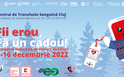 Campania Națională de Donare de Sânge: FII EROU, FĂ UN CADOU! Cluj-Napoca