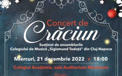 Concertul de Crăciun al Ansamblurilor Colegiului de Muzică „Sigismund Toduță„ din Cluj-Napoca