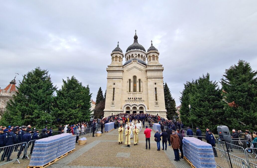 Prăznuirea Bobotezei și Sfințirea cea Mare a apei, la Catedrala Mitropolitană din Cluj-Napoca