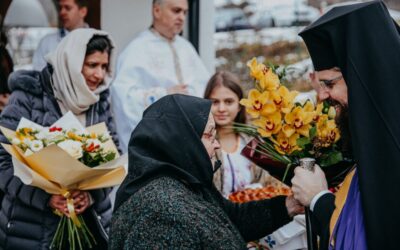 Binecuvântare arhierească la Centrul pentru vârstnici din Popești | Simpozion pe tema „Bucuria de a sluji”