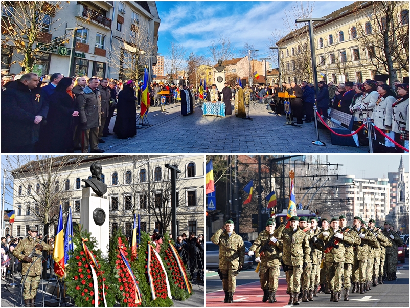 164 de ani de la Unirea Principatelor Române (Mica Unire) | Ceremonie religioasă și militară la Cluj-Napoca