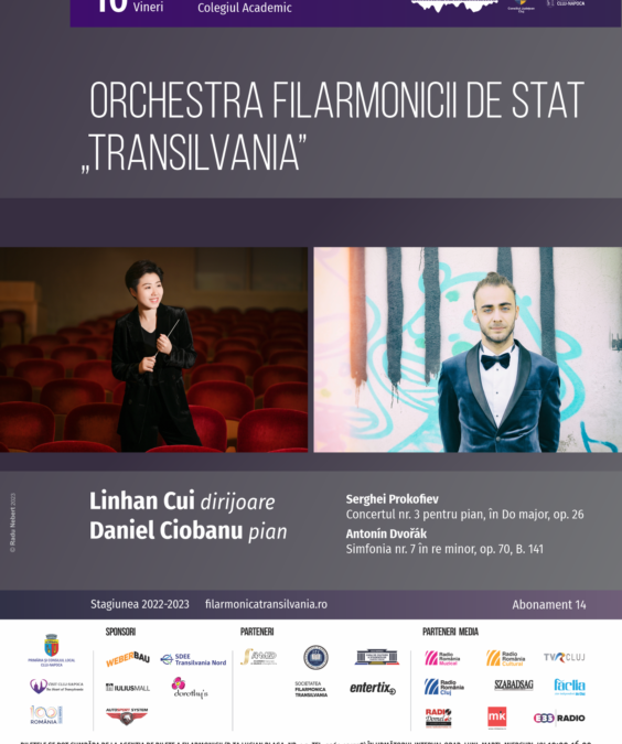 Concert simfonic – dirijoare Linhan Cui, Daniel Ciobanu pian | Filarmonica de Stat „Transilvania”