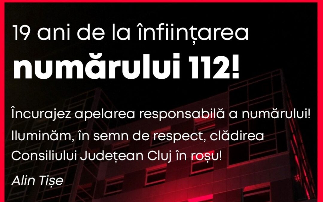 Ziua Europeană a Numărului de Urgență 112, marcată de Consiliul Județean Cluj