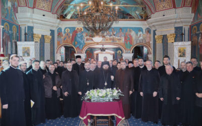 Episcopul-vicar Benedict Bistrițeanul, la ședința lunară a preoților din județul Cluj