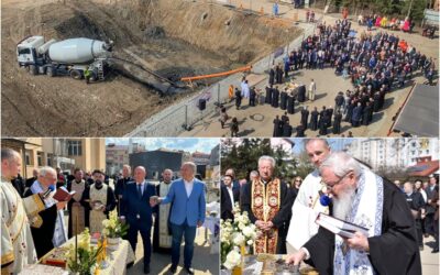 Mitropolitul Andrei a pus piatra de temelie pentru noua clădire a Spitalului Judeţean de Urgenţă Bistriţa