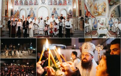 Slujba din Noaptea de Înviere și Liturghia arhierească din ziua de Paști | Biserica „Sf. Ap. Petru și Pavel” din Mănăștur