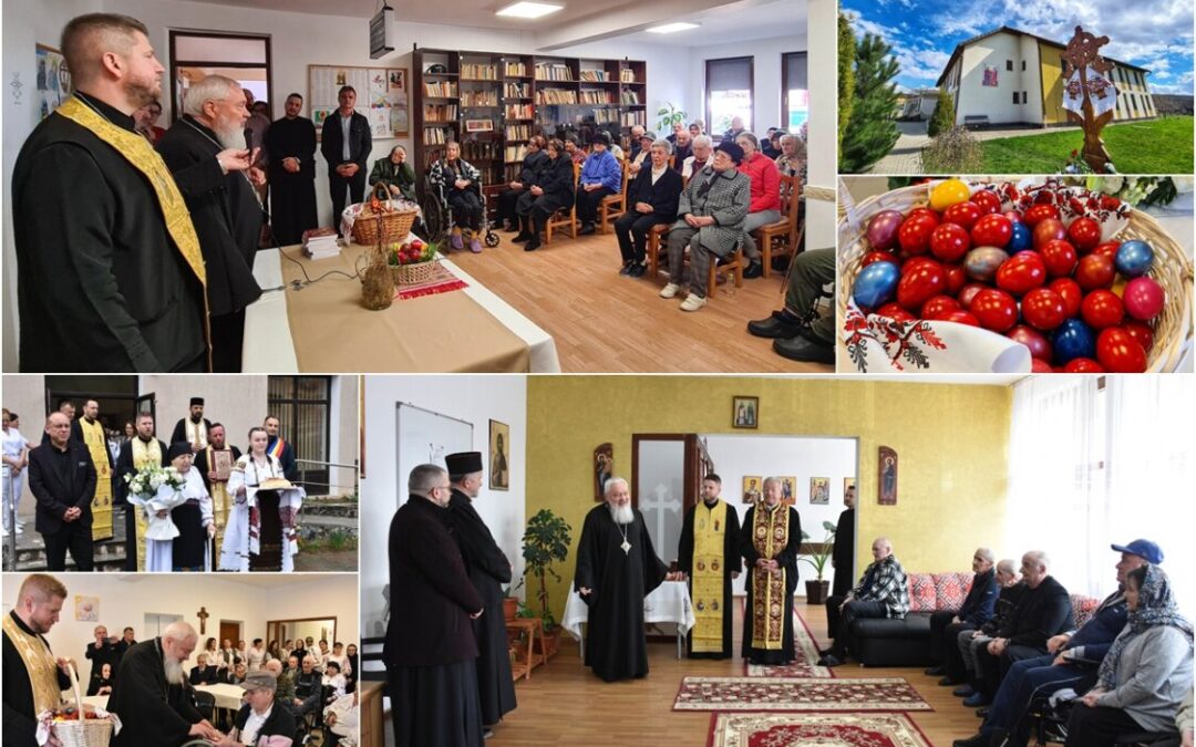 În Sâmbăta Mare, Mitropolitul Andrei i-a vizitat pe vârstnicii găzduiți în trei centre sociale ale Arhiepiscopiei Clujului