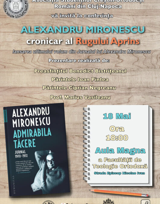 Lansarea ultimului volum din „Jurnalul lui Alexandru Mironescu” | ASCOR Cluj