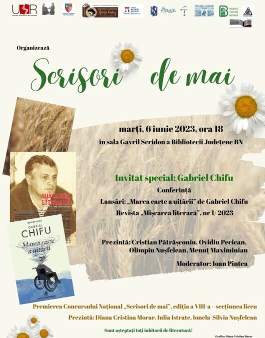 Evenimentul cultural „Scrisori de mai” la Biblioteca Judeţeană „George Coșbuc” Bistriţa-Năsăud