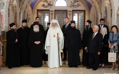 Starețul Efrem Vatopedinul, în vizită la Patriarhul României