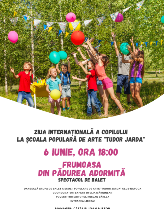 Ziua internațională a copilului la Școala Populară de Artă „Tudor Jarda” din Cluj-Napoca