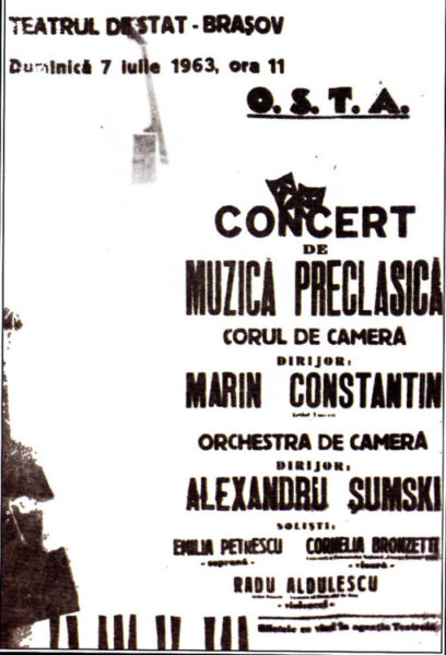 Corul Madrigal aniversează 60 de ani de la primul său concert