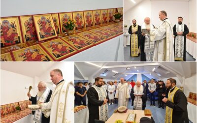 Peste 100 de icoane pentru saloanele Clinicii Medicală III din Cluj-Napoca, binecuvântate de Mitropolitul Andrei